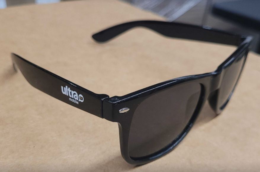 Ultra Mobile Sunglasses White Logo - Pack of 5