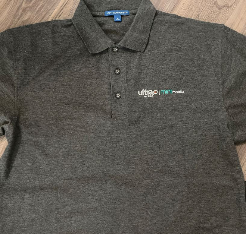 Men's Ultra/Mint Grey Polo - Internal Use Only